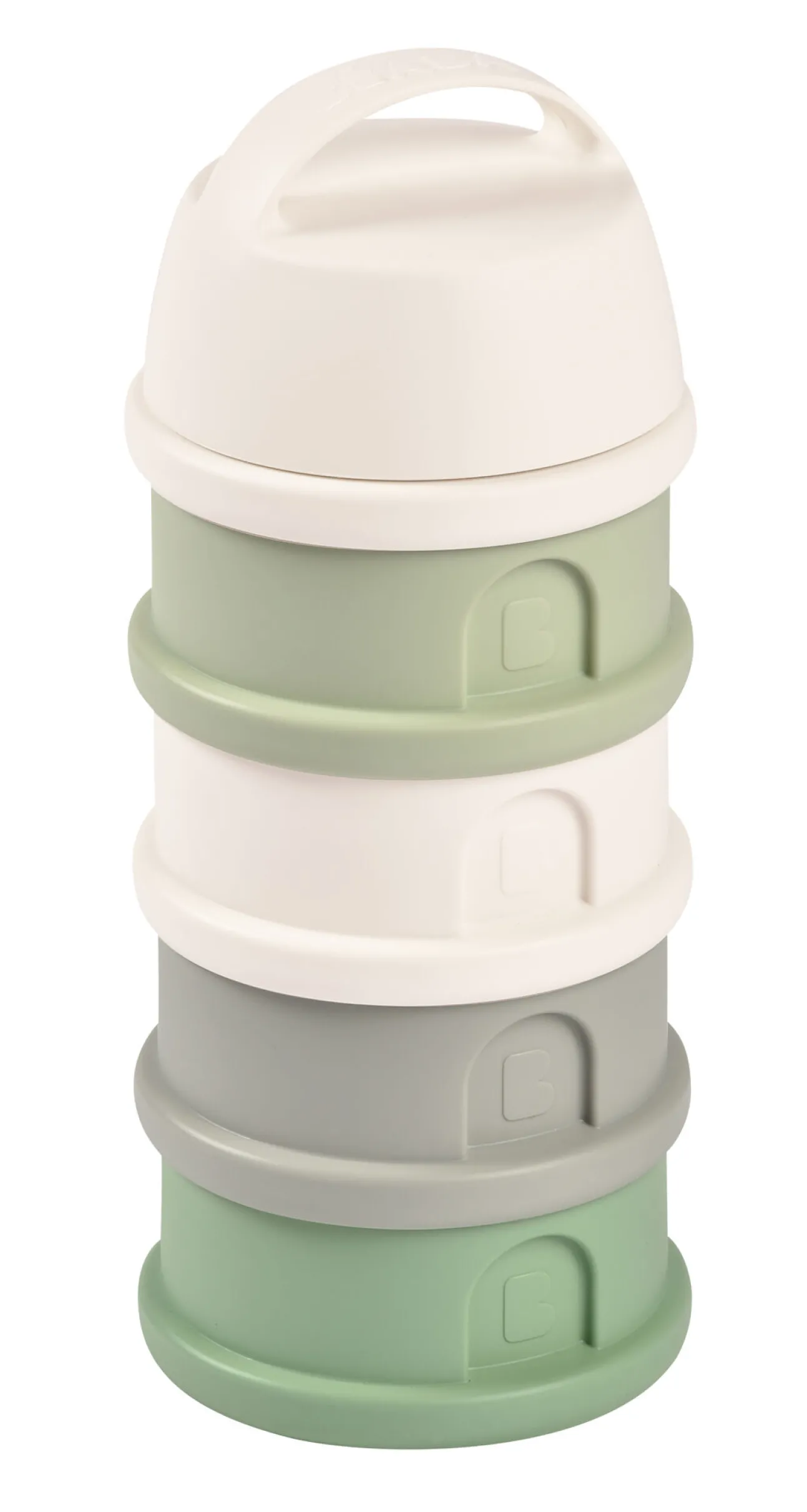 Boite Doseuse 4 Compartiments Cotton / Sage Green