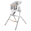 Chaise Haute Evolutive Up & Down White/Grey