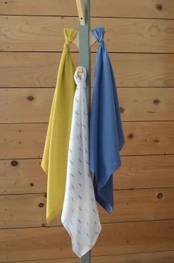 Lot De 3 Langes En Coton Teckel