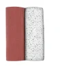 Lot De 2 Langes Xxl En Coton Hot Sauce/Terrazzo