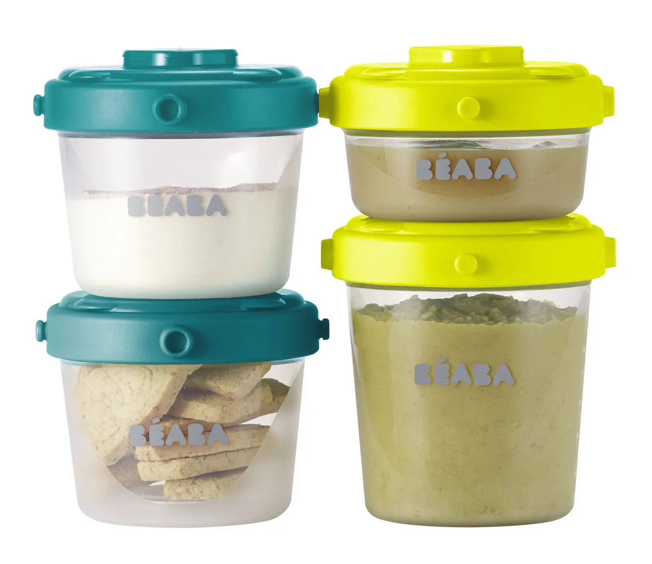 Lot De 6 Portions Clip 1Er Age 60 Et 120 Ml Neon