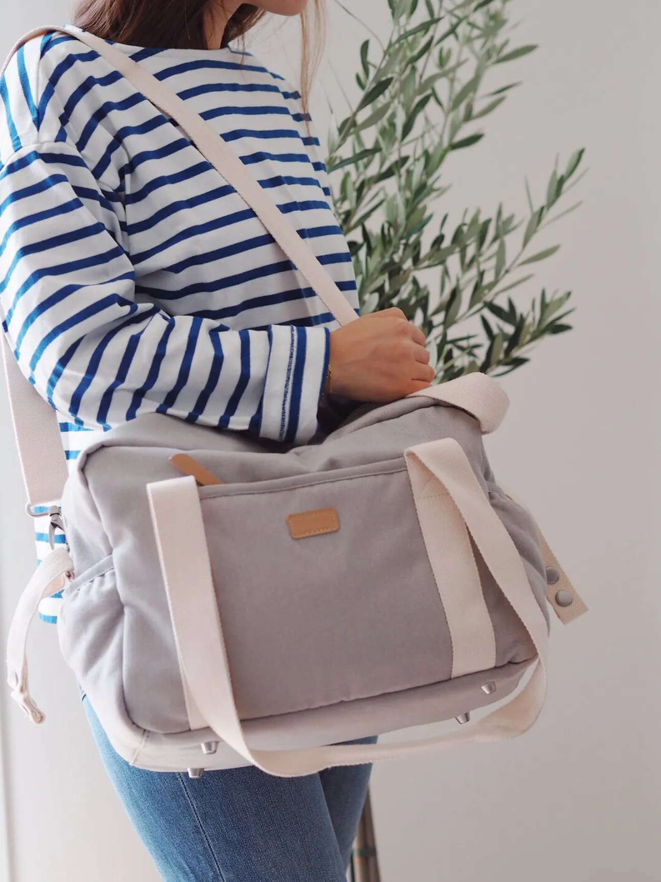 Sac A Langer Paris Pearl Grey